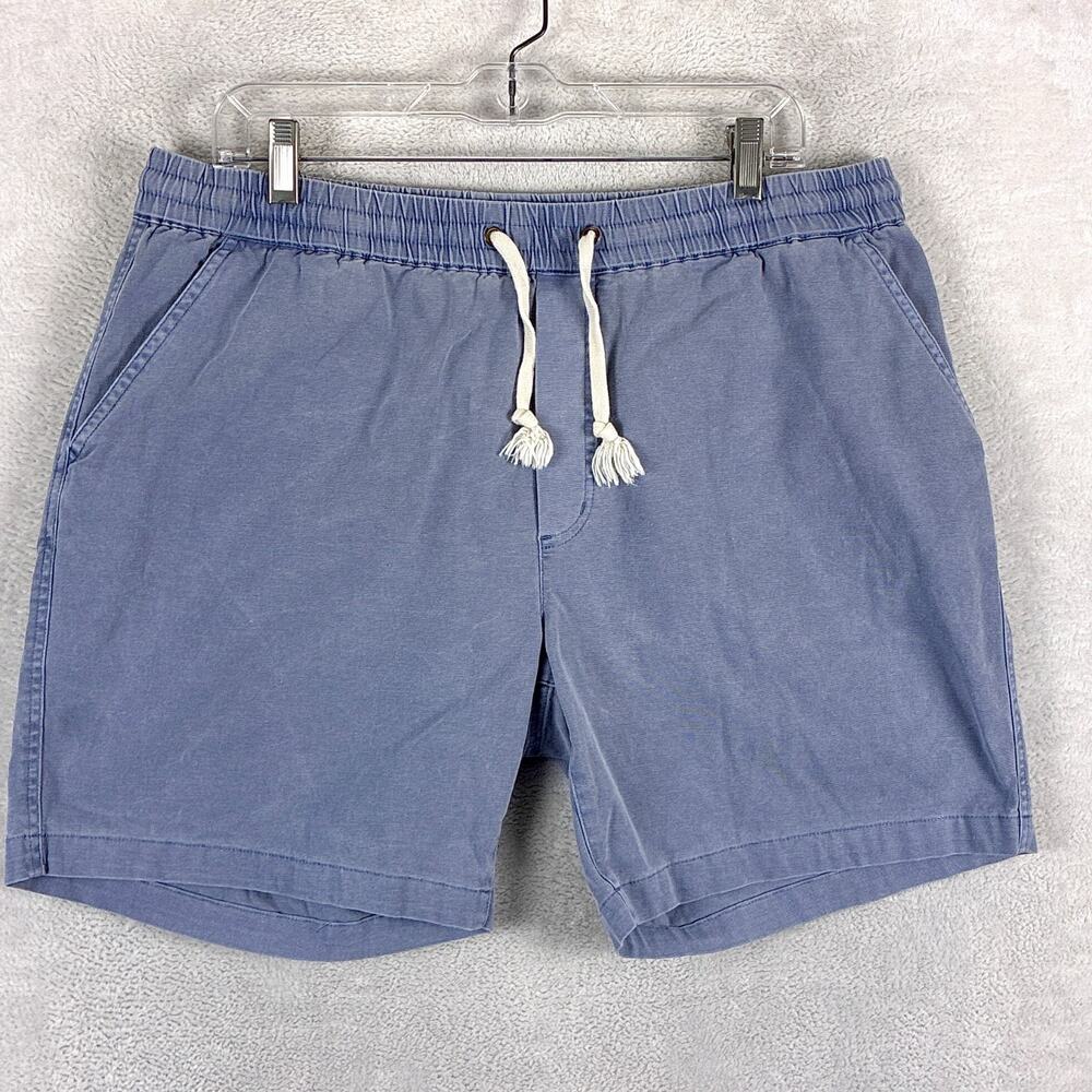Marine Layer Shorts Mens XL Blue Saturday Pull On Drawstring Preppy Huckberry